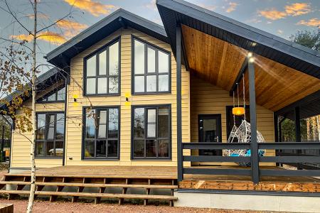 Коттедж с баней, рядом с Коркинским озером