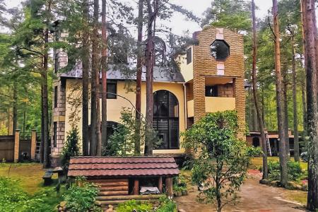 Два коттеджа на одном участке у соснового леса и Финского залива (60 км от КАД, пос. Зелёная Роща)