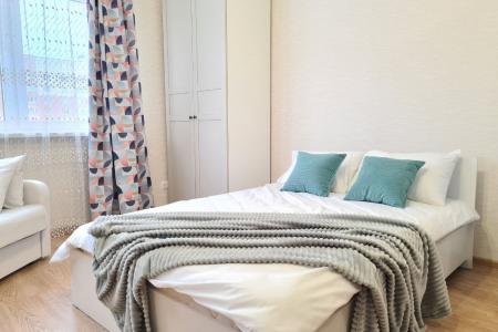 Светлая студия для спокойного отдыха недалеко от аэропорта Домодедово.