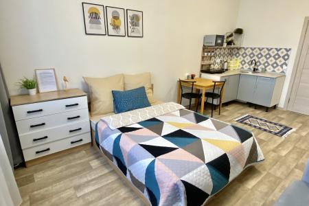 Четырехместная уютная студия у АКВАПАРКА