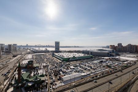 2-ком. с потрясающим видом на город. Окна выходят на мост Миллениум и Кремль