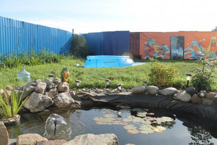 Коттедж с баней на дровах