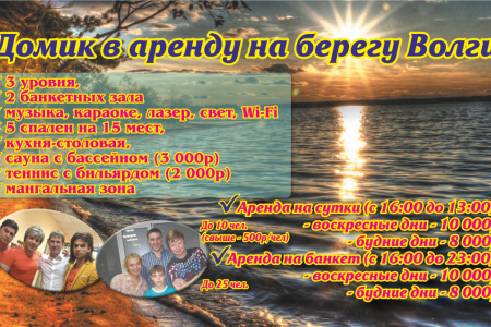 Домик на берегу Волги