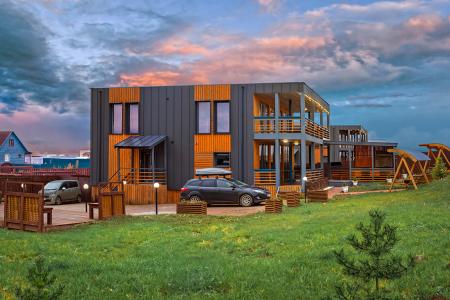 Коттедж с панорамными окнами, сауной, купелью и бассейном (25 км от СПб, Ломоносовский район)