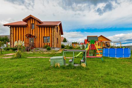 Эко-коттедж из сибирской лиственницы в пос. Лесколово