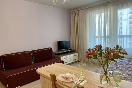 Шикарная студия с панорамными окнами возле Московского проспекта