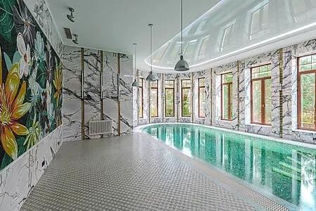 Коттедж на сутки Горки-8 . свадьба в коттедж. Особняк для торжества, юбилея. Зал, бассейн, шатёр.