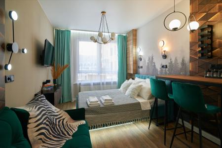 Квартира-студия, 25 м², 2 кровати