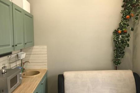 Студия с выделенной зоной спальни