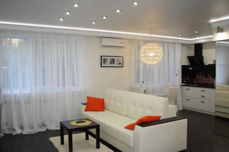 Однокомнатная с джакузи и дизайнерским ремонтом