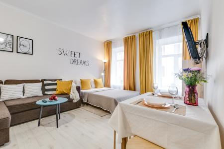 Дизайнерская просторная студия на четверых рядом с Финским вокзалом, ст.м. &laquo;Площадь Ленина&raquo; и Крейсе