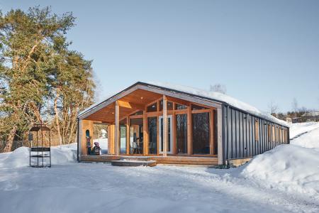 Стильный коттедж в скандинавском стиле, рядом с курортами Коробицыно