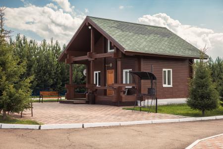 Коттедж "Малый" на частной территории у озера