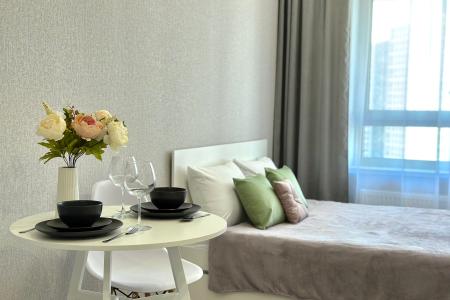 Студия комфорт-класса "Эрида" рядом с ТЦ "Планета" и аквапарком