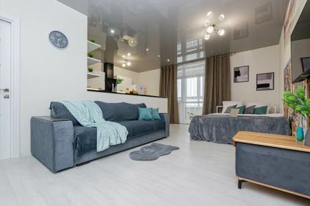 Cosmos Apart ПРОСТОРНАЯ СТУДИЯ В ЦЕНТРЕ ГОРОДА C ПОТРЯСАЮЩИМ ВИДОМ ДЛЯ 4 ГОСТЕЙ