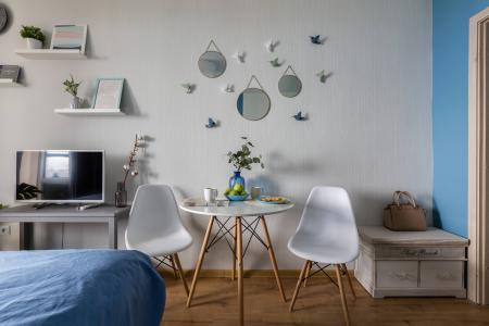 Студия с видом на Финский зaлив и Лахта Центр