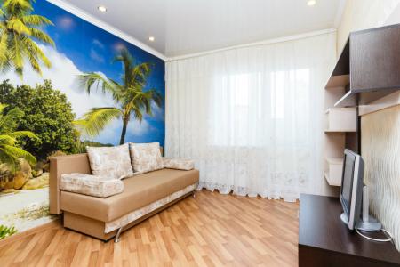 Однокомнатная квартира с видом на Кремль и Казанку, возле аквапарка "Ривьера".