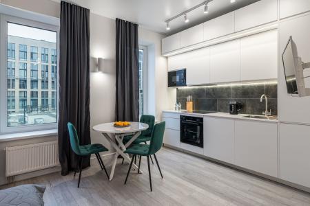 Апартаменты Flat Inn с видом на набережную у метро Технопарк