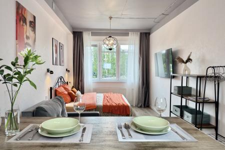 Апартаменты Kenig Holidays с видом на реку и набережную Рыбной деревни