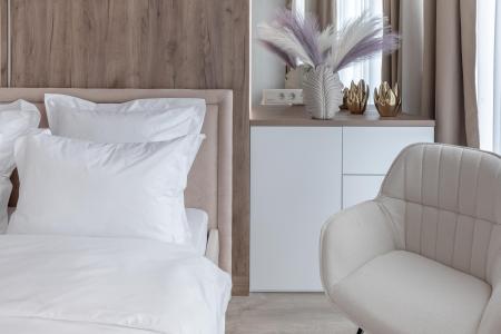 Панорамная студия в Москва-Сити с видом на башни и город